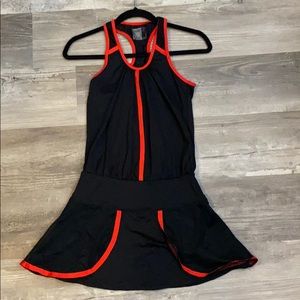 Lucky in love Red and black tennis dress